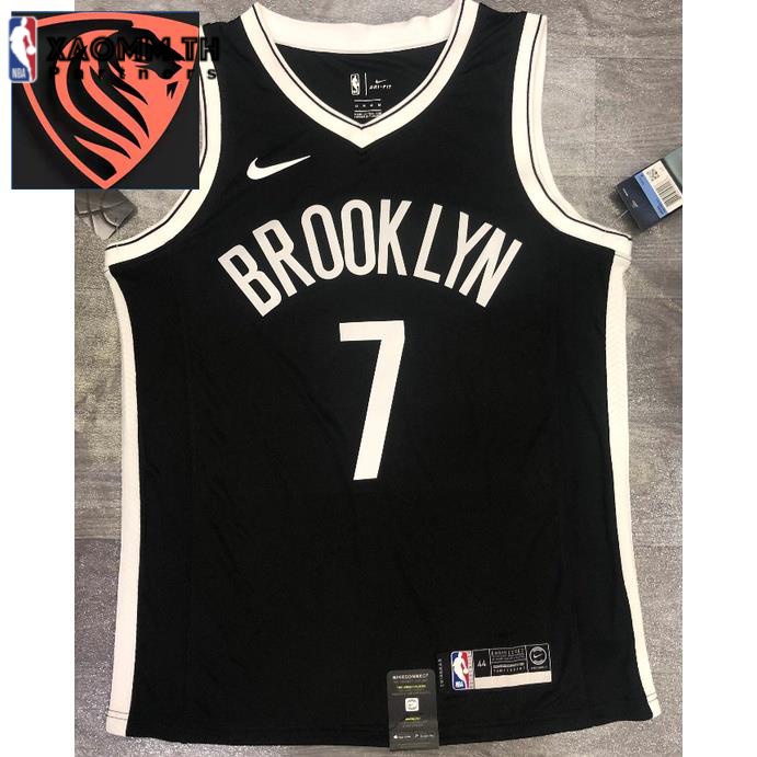 [XAOMM.TH] เสื้อกีฬาบาสเก็ตบอล Durant Brooklyn Nets 7# Durant NBA สีดํา