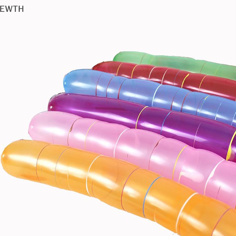 Ewth ลูกโป่งยางยาว ลายจรวด คละสี สําหรับตกแต่งปาร์ตี้ 50 100 ชิ้น EWTH