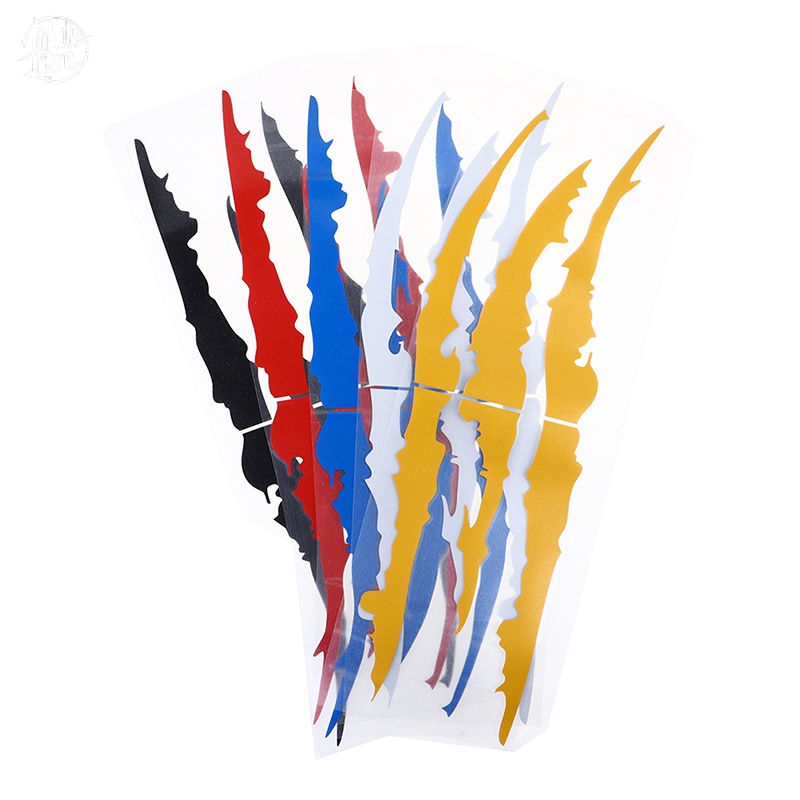 WL| สติ๊กเกอร์ติดรถยนต์สะท้อนแสง Monster Claw Marks Stripe Marks ไฟหน้ารูปลอกใหม่