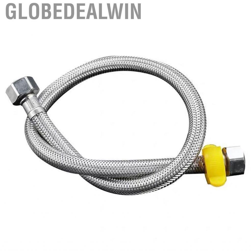 Globedealwin Water Heater Hot and Cold Inlet Hose Stainless Steel Pipe for Toilet Washing Machine