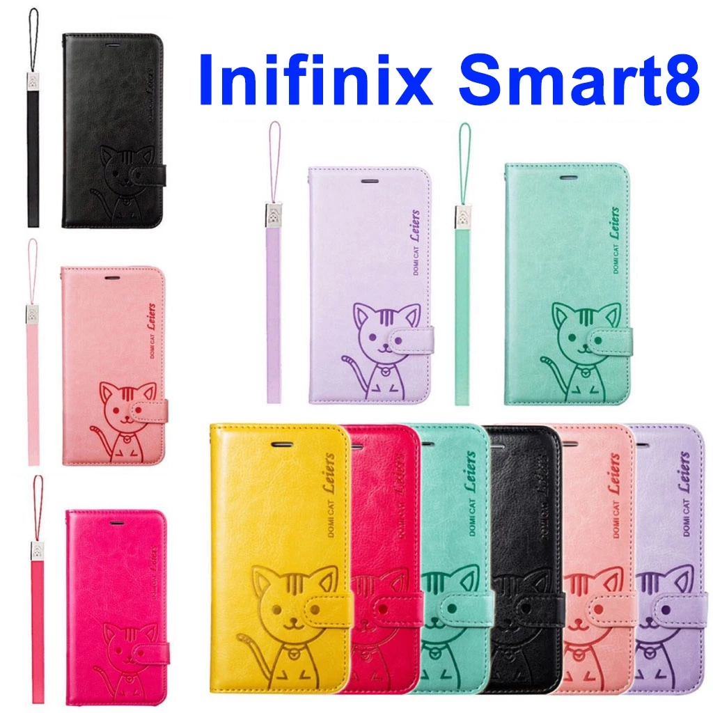 เคส สำหรับ INFINIX Smart10 Note50X Smart9 Smart8 Smart7 Smart6 Hot40i Hot50i Hot50Pro ต้งได้ ใส่บัตรได้ Domicat