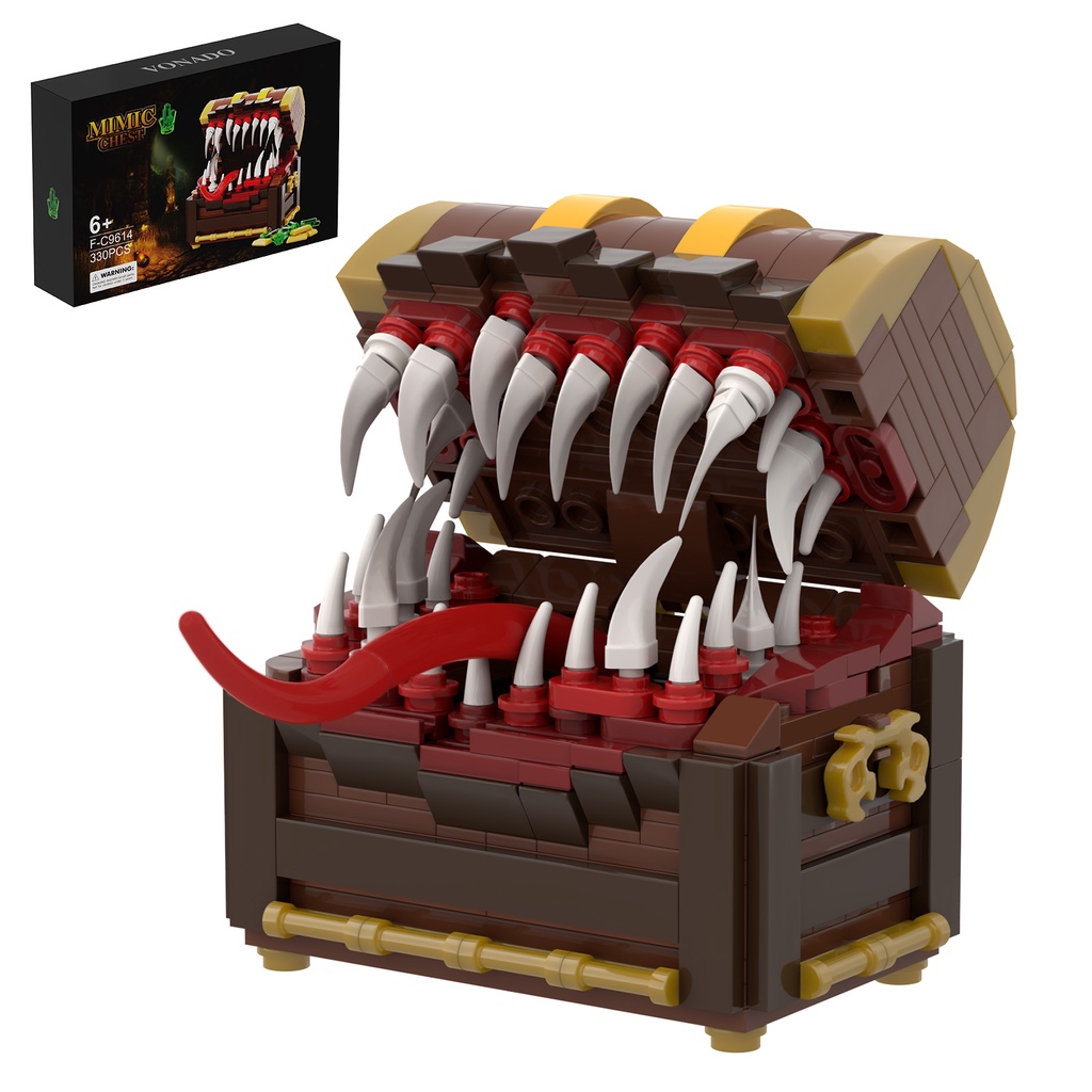 Buildmoc บล็อคตัวต่อเลโก้ รูปมังกรโจรสลัด Dungeons Final Treasure Box Dragons ของเล่นสําหรับเด็ก