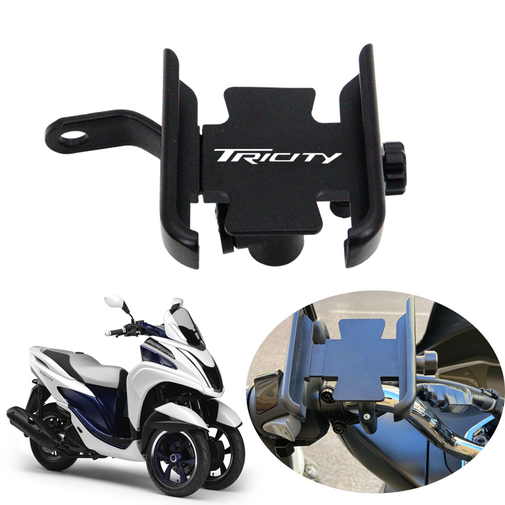 ขาตั้งโทรศัพท์มือถือ CNC อุปกรณ์เสริม สําหรับรถจักรยานยนต์ Yamaha Tricity 300 125 155 2017 2018 2020 2021