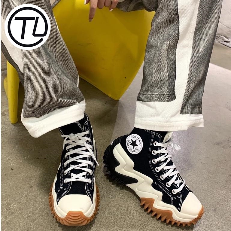 Converse Run Star Motion Black White Thick Sole High Top Height Casual Shoes Converse Platform Shoe
