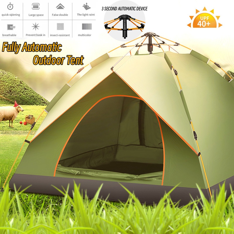 2/4/6 Waterproof Outdoor Dome Camping Tent automatic Double Layer waterproof Tent camping tent