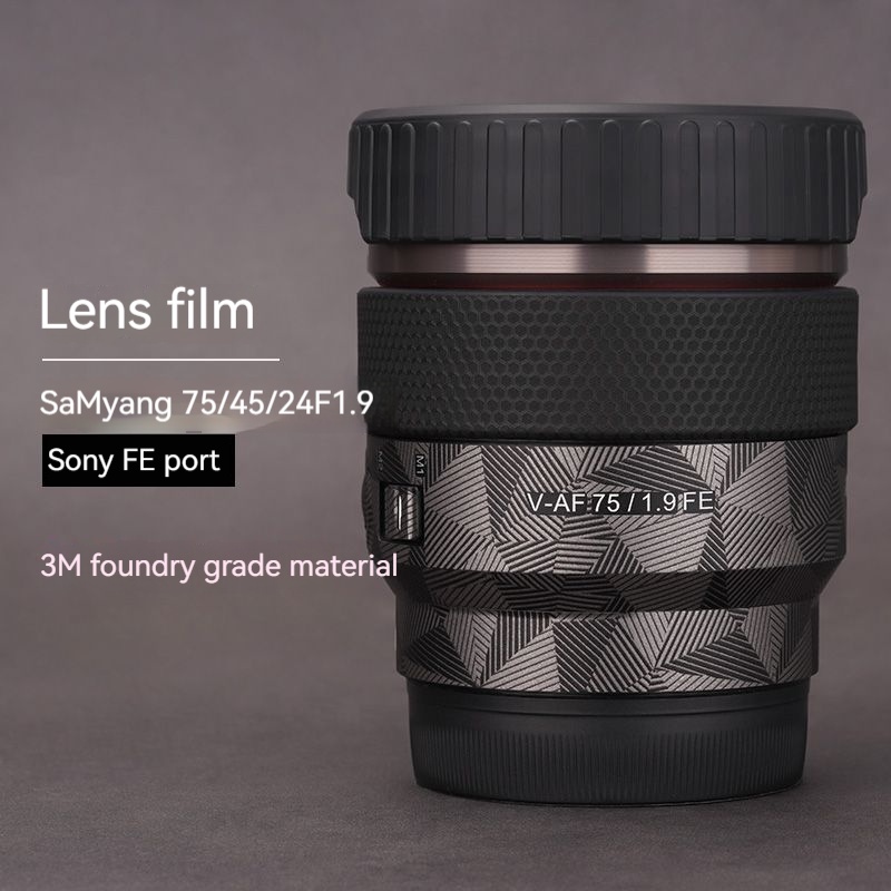 สติกเกอร์ฟิล์มกันรอยเลนส์กล้อง สําหรับ SAMYANG 75 45 24T1.9 Senyang SAMYANG