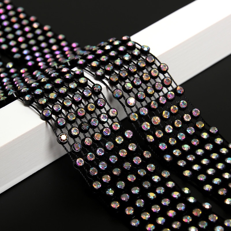 เนคไท ประดับเลื่อม พลอยเทียม แวววาว ทันสมัย เครื่องประดับเต้นรํา สําหรับผู้ชาย และผู้หญิง - รูปที่ 5