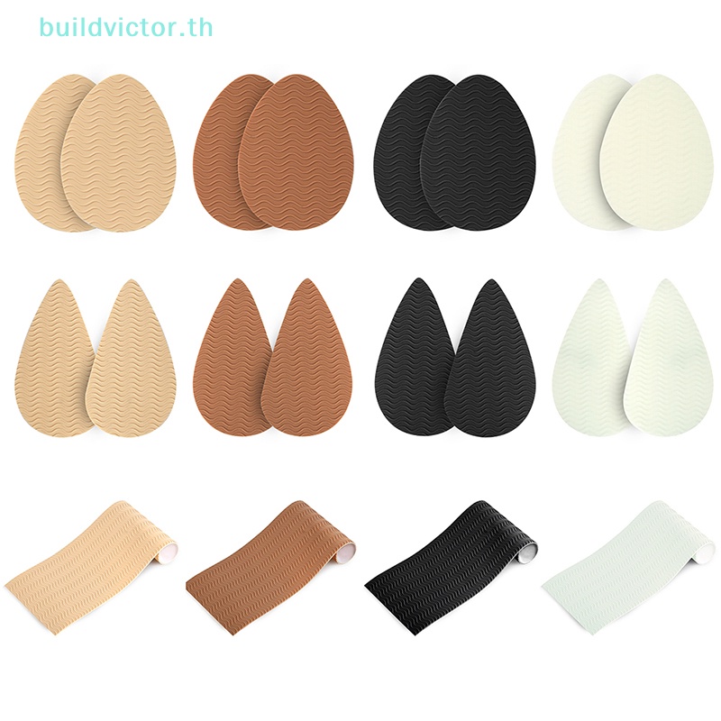 Buildvictor แผ่นสติกเกอร์ กันลื่น สําหรับติดพื้นรองเท้าส้นสูง กันลื่น สําหรับทุกเพศ TH