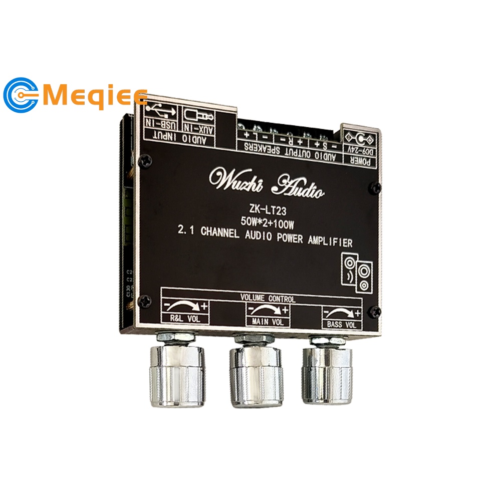 Zk-lt23 โมดูลขยายเสียงซับวูฟเฟอร์ไร้สาย บลูทูธ 2.1 ช่อง 50WX2+100W TWS