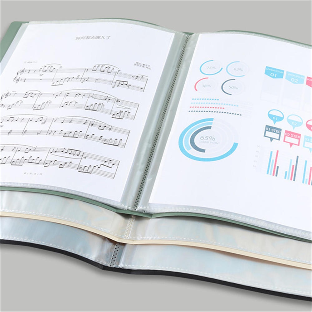 แฟ้มใส ขนาด a4 20 30 40 60 หน้า สําหรับใส่เอกสาร เครื่องเขียน สํานักงาน โรงเรียน - รูปที่ 5