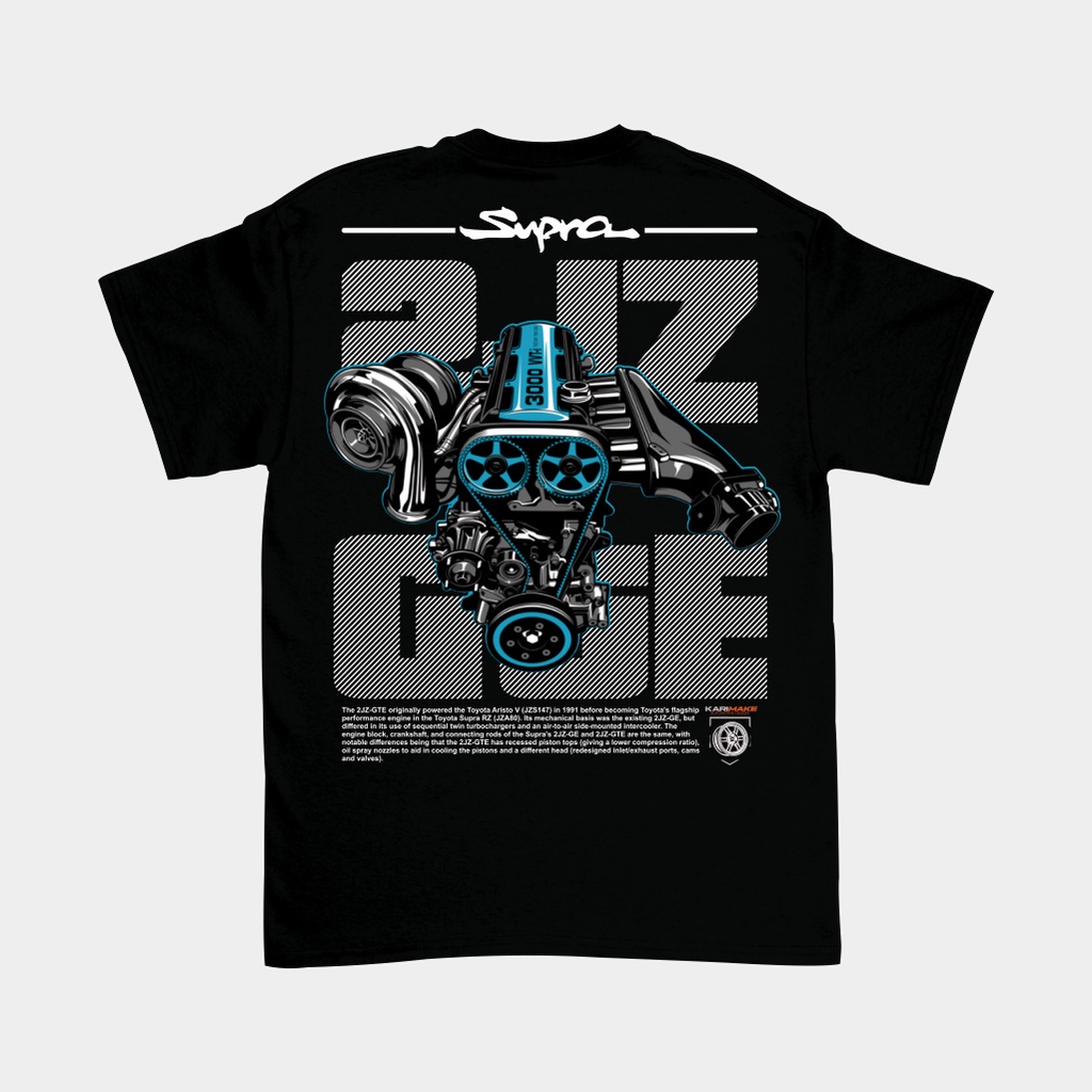 มีหลายสี เสื้อยืด ลาย Krmk Kaos TOYOTA SUPRA MK4 2JZ-GTE สําหรับเด็ก