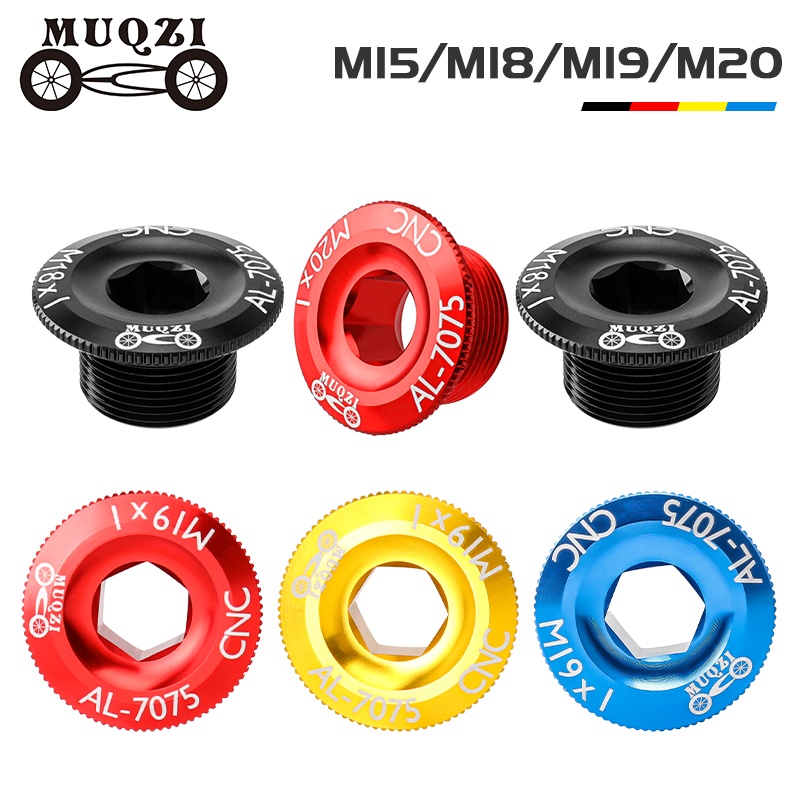 ฝาครอบสกรูข้อเหวี่ยง CNC 7075 อลูมิเนียมอัลลอย สําหรับจักรยานเสือภูเขา M15 M18 M19 M20