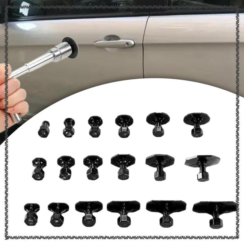 [MCA] อุปกรณ์ถ้วยดูดไนล่อน สําหรับดึงรอยบุบ รถบรรทุก SUV 18 ชิ้น