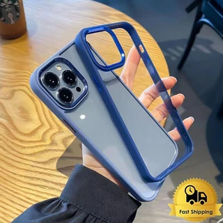 TPU โปร่งใส เคสโทรศัพท์ For Iphone 15 14 13 12 11 Pro Plus Promax 7 8 SE2 SE3 7Plus 8Plus X Xr Xs Max กันกระแทก 040