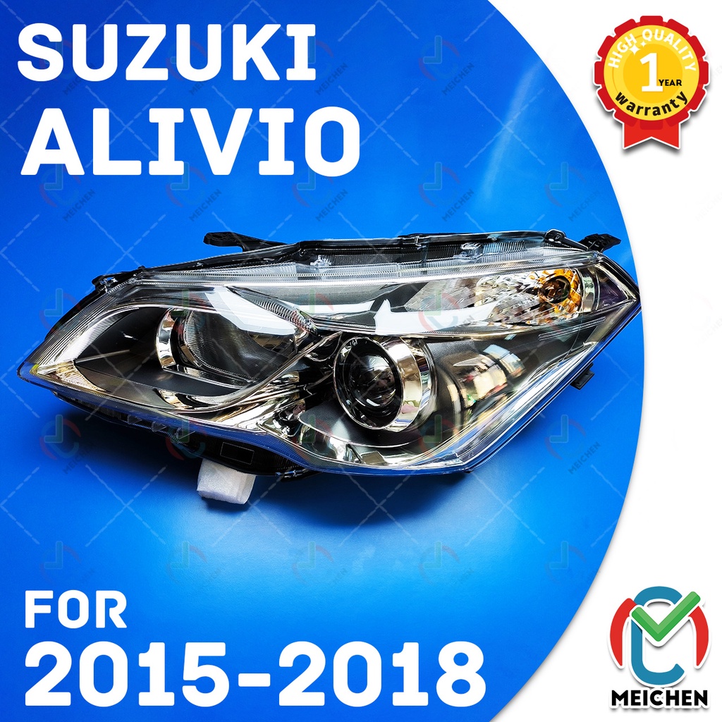 ไฟหน้าโปรเจคเตอร์ เลนส์กระจก สําหรับ Suzuki Alivio Ciaz 2015-2018