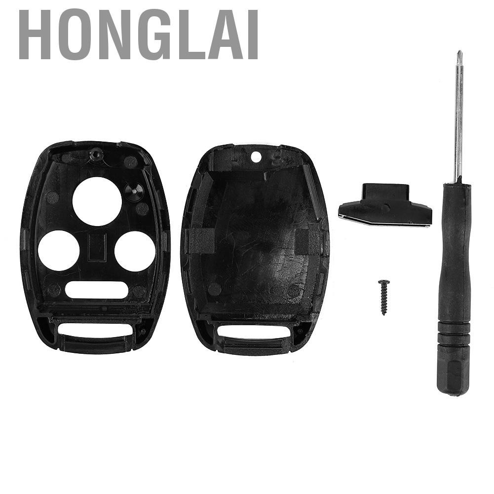Honglai Remote Key Fob Uncut Shell Case Fits For Honda Accord 2003 2004 2005 2006 2007 2008