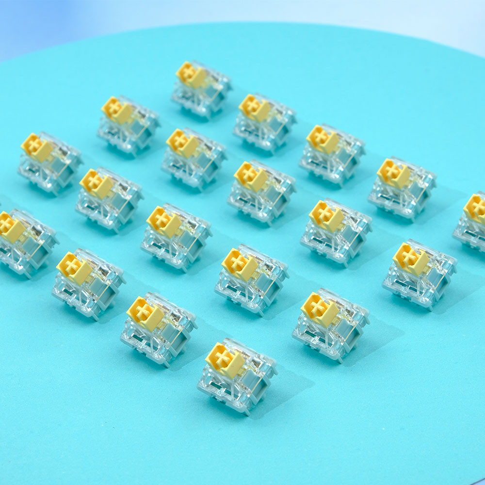 Haimu เกลือทะเลสวิทช์ 10PCS Linear Tactile 5pin โรงงาน Prelubed Customed Hot Swappable สําหรับคีย์บอร์ดแบบกลไกเงียบและเสียงไฮไฟ 55g