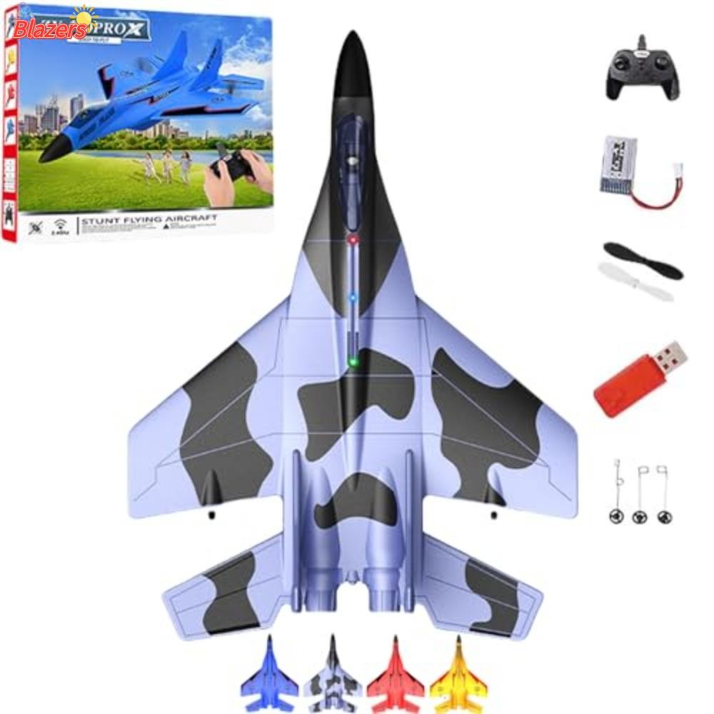 Blazers รีโมทคอนโทรล Fighter Jet, ไฟฟ้า USB ชาร์จ 2.4ghz Rc รีโมทคอนโทรล Fighter Plane, ZY-530 โฟมที