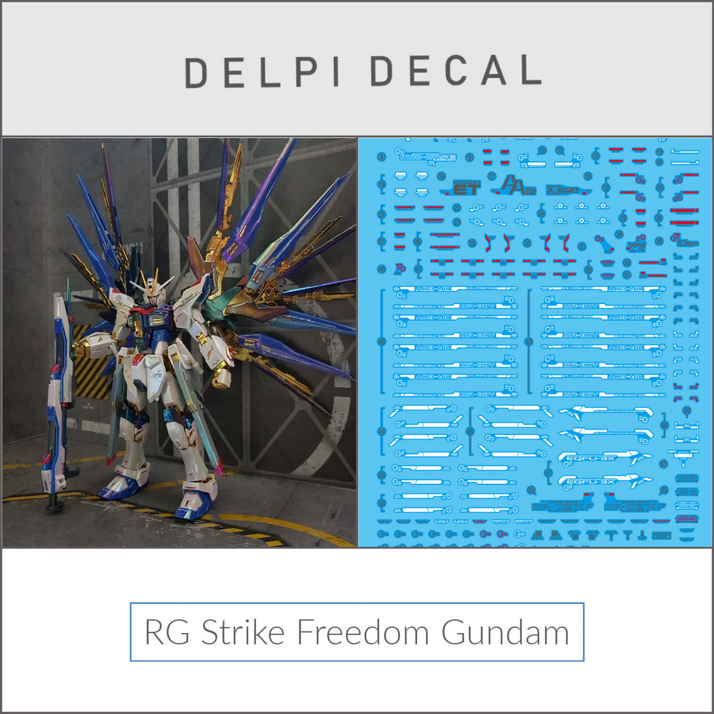 Delpi Water Decal (ดิแคลน้ำ) RG Strike Freedom Gundam
