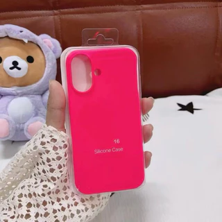 Case For 16 Pro Max กำมะหยี่ เนื้อซิลิโคน สีพื้น สำหรับ รุ่น ไอโฟน iPhone 16 16Pro 16Promax 16Plus 15Pro 15Promax 024