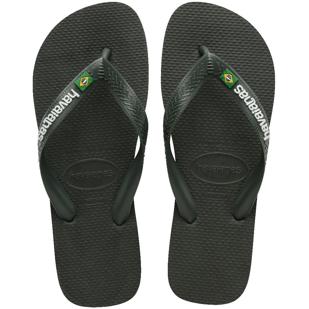 HAVAIANAS รองเท้าแตะ Brasil Logo Flip Flops GREEN 41108505983U_U4GNXX