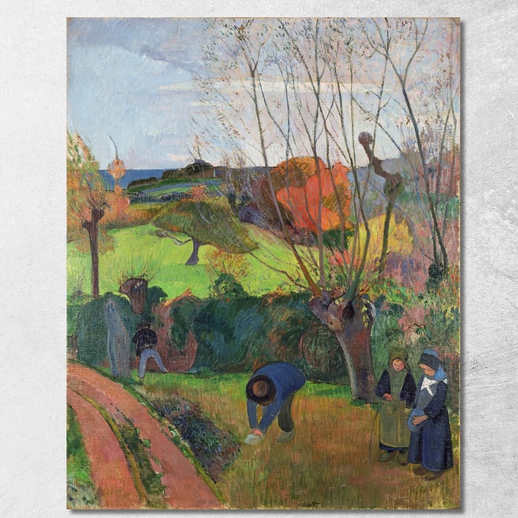 The Willow Tree Le Saule Paul Gauguin, pgg145 ภาพพิมพ์บนผ้าใบแคนวาส