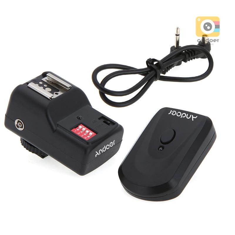 Andoer 16 ช่องวิทยุระยะไกลไร้สาย Speedlite Flash Trigger Universal