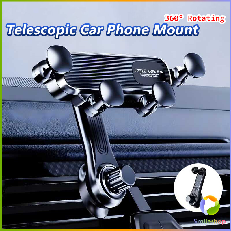 Smileshop ที่วางมือถือในรถยนต์ หมุนได้ 360 องศา หนีบติดช่องแอร์ แข็งแรงทนทาน Car Phone Holder