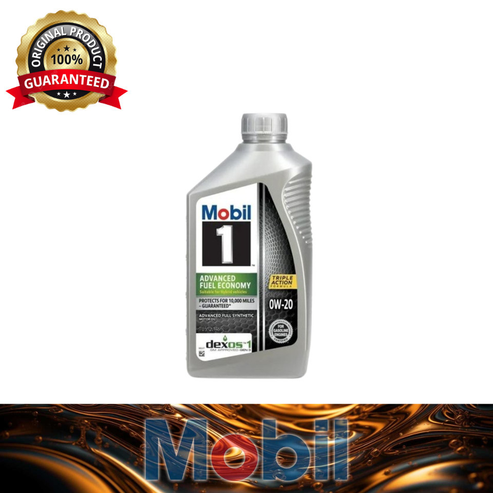 124184 (ECONOMY) Mobil 1 0W20 Advanced Fuel Economy น้ํามันเครื่องสังเคราะห์แท้ 1L