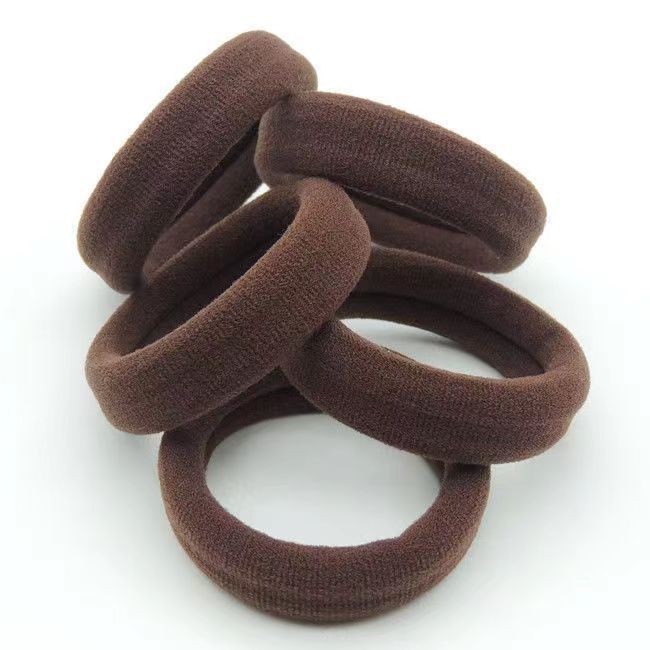 耐用加粗宽皮筋高马尾绑头发盘发无痕高弹力发绳发圈无接缝头绳Durable, thick, wide rubber band, high ponytail tie, hair bun20250211 - รูปที่ 5