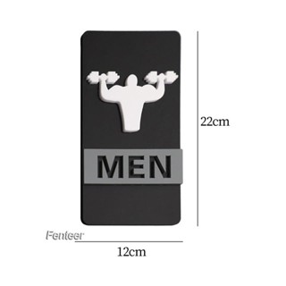 [Fenteer] ป้ายอะคริลิค 7x4.7 นิ้ว สะดวก ทนทาน สําหรับตกแต่งห้องน้ํา ห้องอาบน้ํา