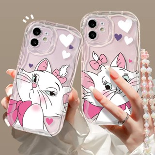 เคสโทรศัพท์มือถือนิ่ม ปิดด้านหลัง ลายการ์ตูนแมวน่ารัก พร้อมสายโซ่คล้อง สําหรับ VIVO 1904 1940 1902 1901 1938 2068 2069 2026 2027 2028 2029 2032 2033 2039 2038 2042 2043 2048