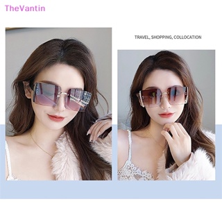 Thevantin แว่นตากันแดด กรอบสี่เหลี่ยม ขนาดใหญ่ สไตล์วินเทจ แฟชั่นสําหรับผู้หญิง และผู้ชาย UV400