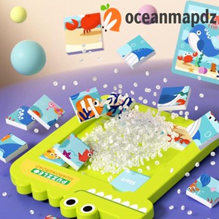 Oceanmapdz จิ๊กซอว์พลาสติก รูปสัตว์ นักบินอวกาศ ตัวเลขตลก ของเล่นสําหรับเด็ก