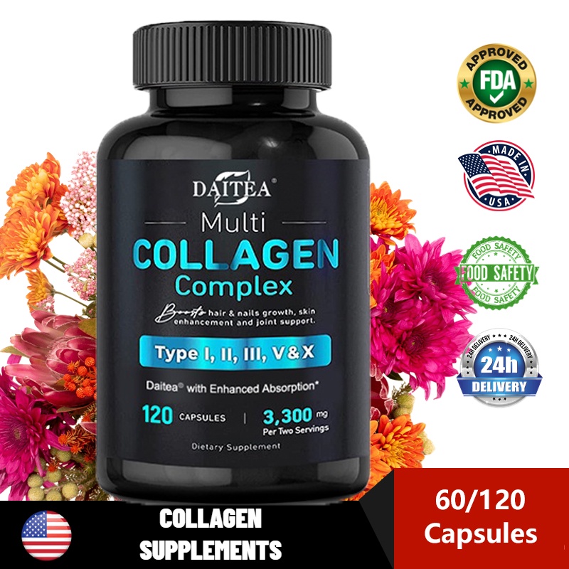 [ของแท้ 100% + พร้อมส่ง] 💗 คอลลาเจนรวม แบบเม็ด Multi Collagen Complex, 90 Capsules, Sports Research
