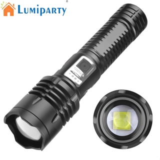 Lumiparty Xhp99 ไฟฉาย ขนาดเล็ก พร้อมคลิปหนีบ 1200-1500lm แบตเตอรี่ในตัว ชาร์จ Usb ซูมได้