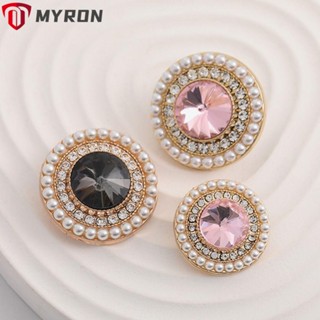 Myron กระดุมมุก คุณภาพสูง สําหรับตกแต่งเสื้อผ้า 5 ชิ้น