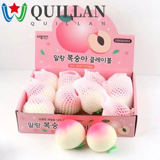 Quillan ของเล่นบีบ พีชจําลอง คลายเครียด สําหรับเด็ก และผู้ใหญ่