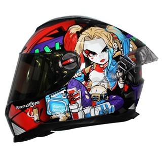 หมวกกันน็อค Random CZ-R BT 9 Harley Quinn ดำเงา