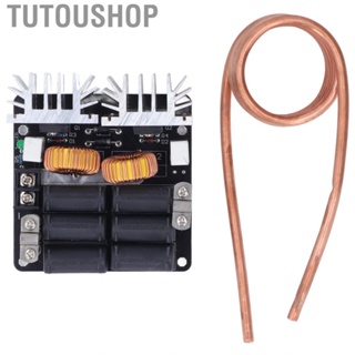 Tutoushop DIY Induction Heating Module Maximum 20A ZVS Heater 12V‑48V Low Voltage High Frequency Wearable with Coil for Graphite