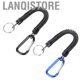 Lanqistore Fishing Gear Retractable Buckle  Missing Rope with Carabiner 90cm Flexible Connection Hanging -Lost Strap