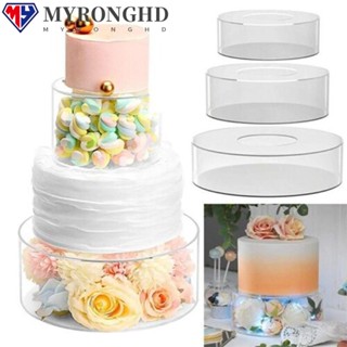 Myronghd ชั้นวางเค้ก แบบใส รีฟิลได้ สําหรับงานแต่งงาน DIY