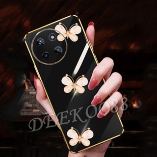 เคสมือถือ แบบนิ่ม ลายผีเสื้อน่ารัก 3D สําหรับ Realme11 RealmeC51 Realme 11 C51 NFC 4G 5G 2023