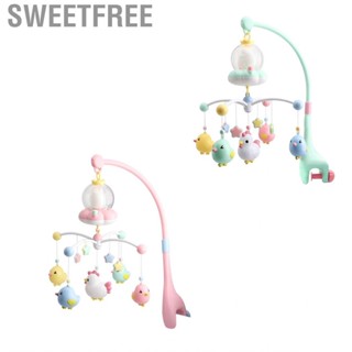 Sweetfree Baby Musical Crib Mobile with Night Light Multifunctional Rotating Music Box for Newborn Infant