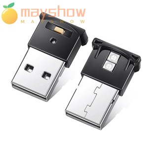 Mayshow โคมไฟบรรยากาศ USB ขนาดเล็ก แบบพกพา ปรับความสว่างได้ สําหรับตกแต่งภายในรถยนต์