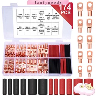 Lanfy หางปลาทองแดง AWG 10 8 6 4 2 10 ขนาด พร้อมหางปลา 92 ชิ้น