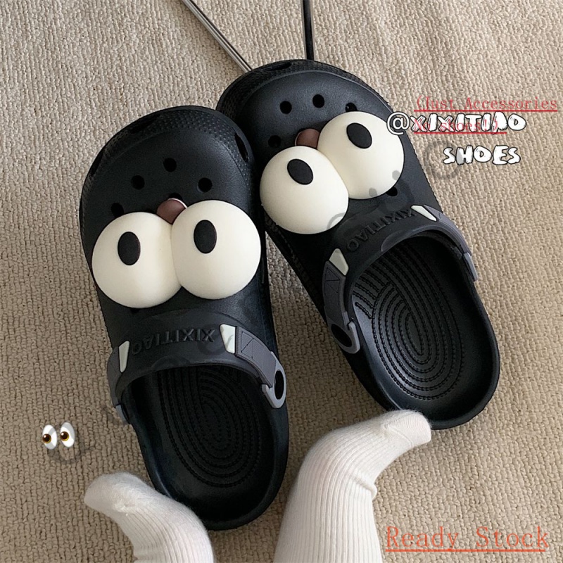 CROCS Jibbitz set（ไม่รวมรองเท้า）Cute funny big eyes อุปกรณ์เสริมหัวเข็มขัด น่ารัก สําหรับตกแต่งรองเท้า DIY