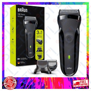 Braun Series 3 Shave&amp;Style 300BT Shaver with Trimmer Head and 5 Combs