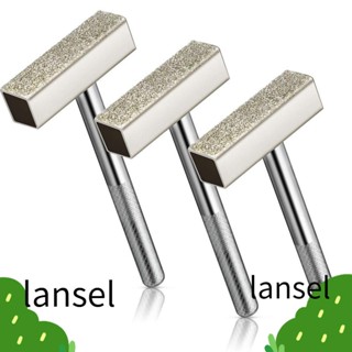 Lansel ล้อเจียร ซิลิคอนคาร์ไบด์ เพชร เซรามิค ขนาด 4.5 X 1.3 ซม. 1.77 X 0.511 นิ้ว สีเงิน สําหรับเครื่องแต่งตัว 3 ชิ้น