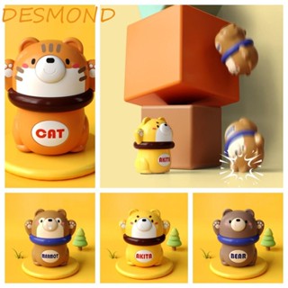 Desmond รถของเล่นสัตว์ แมว เฉื่อย กด และไป ของเล่นรถ หมี ลูกสุนัข Akita Montessori ทารก